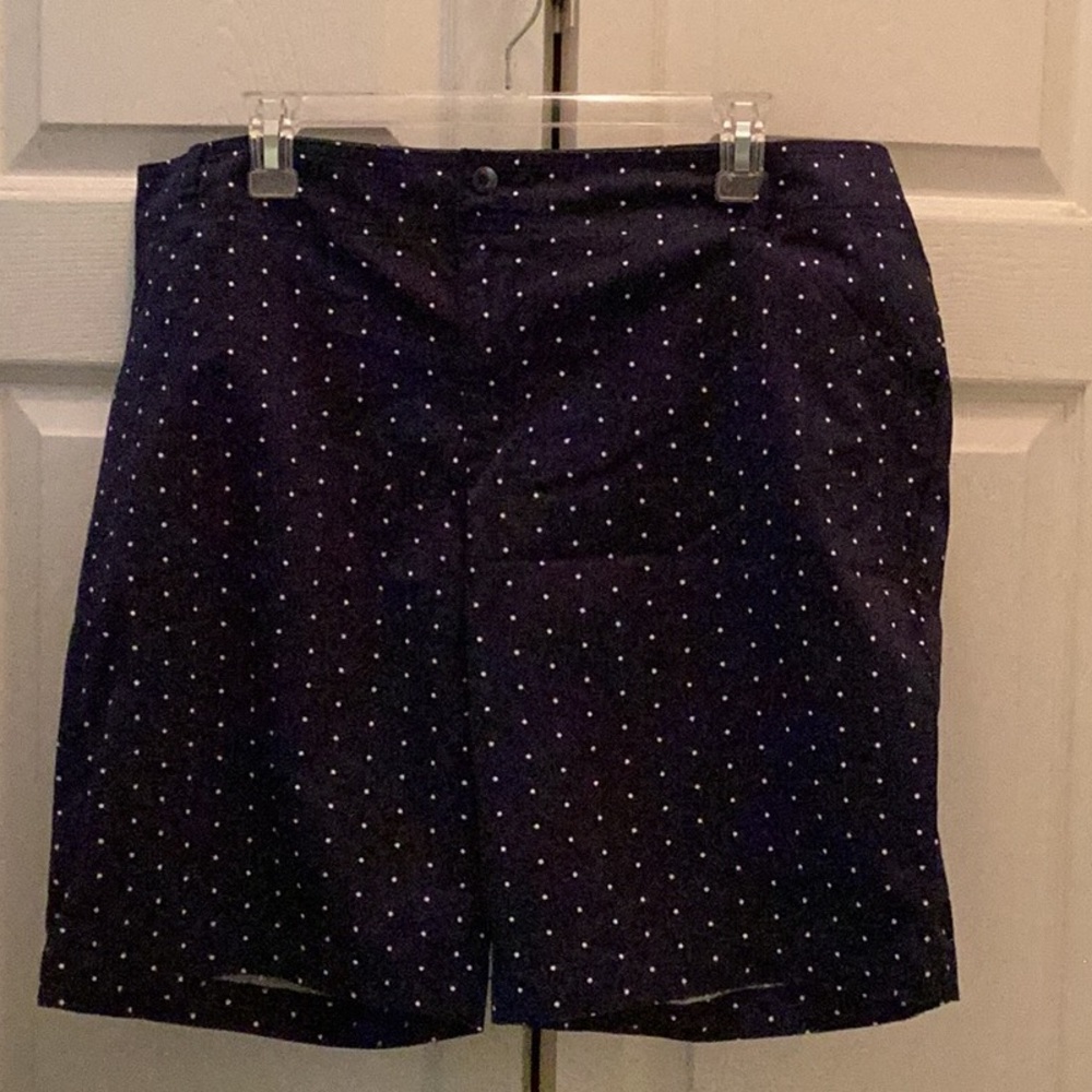 🖤NWOT Lee Fun 16 W Fun Polka Dot Navy Blue & White Shorts 🖤Closet Must Have 🖤